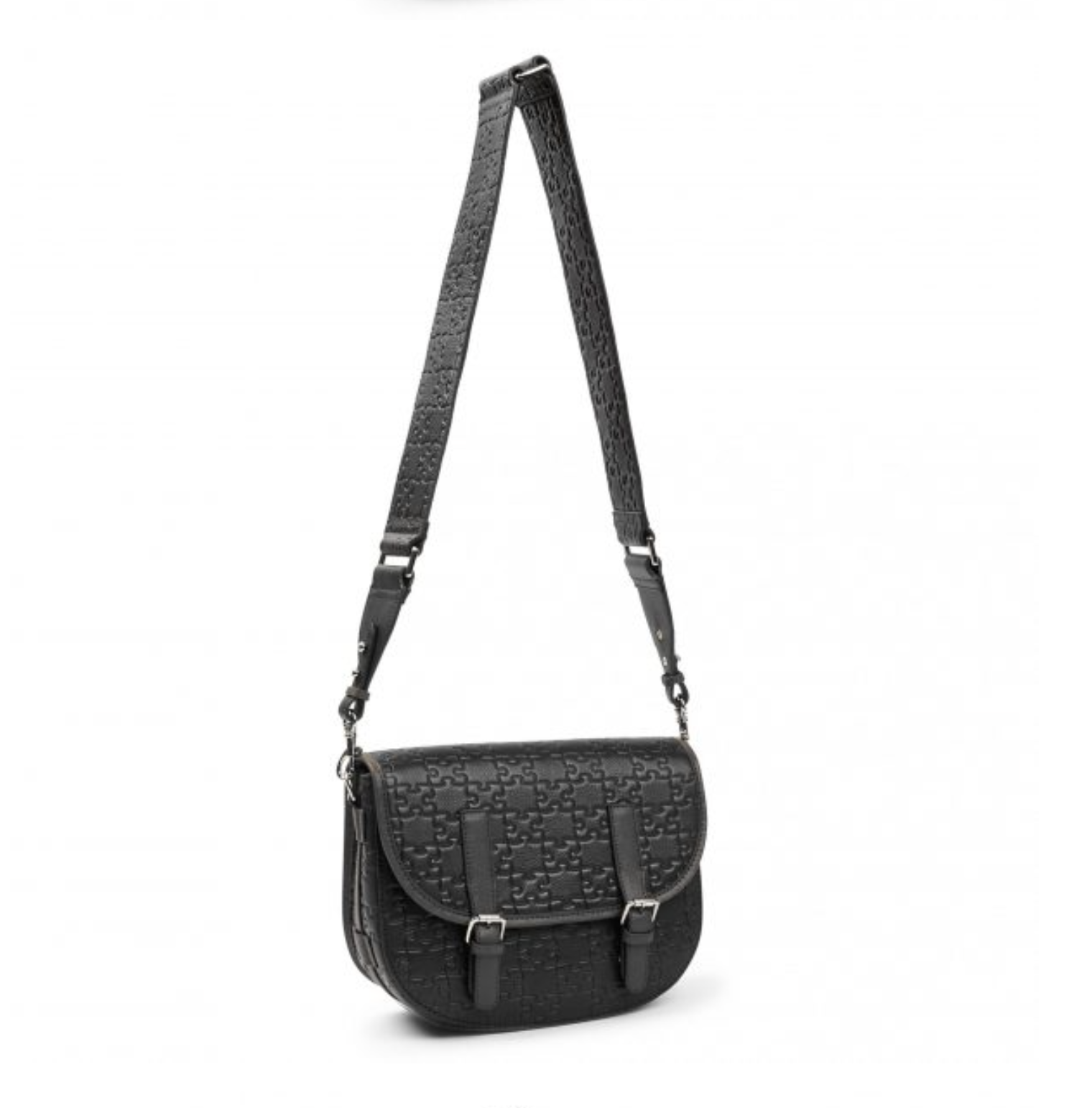 Aremu Messenger Bag | Black MICROFIBRE LEATHER